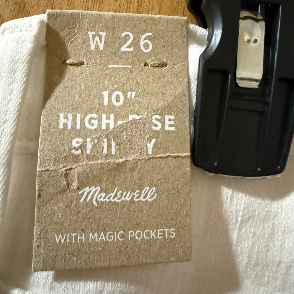 Madewell Women's White 10” High-Rise Skinny Jeans NWT Size 26 - Picture 5 of 8